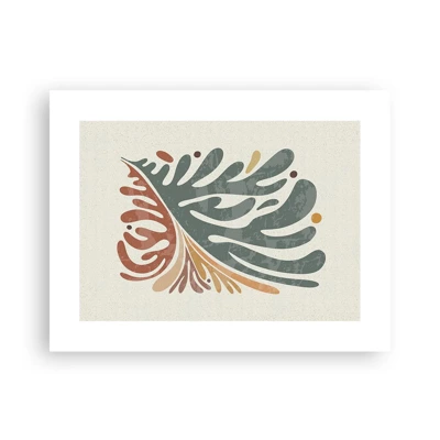 Poster - Multicolour Leaf - 40x30 cm