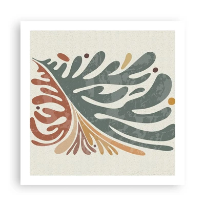 Poster - Multicolour Leaf - 60x60 cm