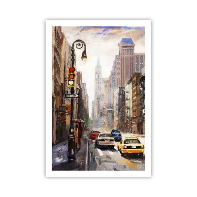 Poster - New York - Colourful in Rain - 61x91 cm