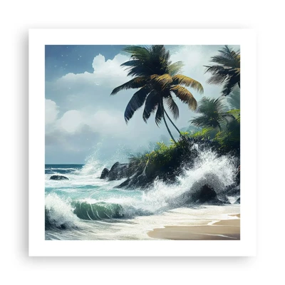 Poster - On a Tropical Shore - 50x50 cm