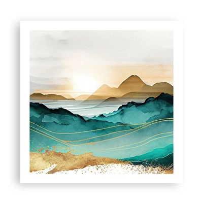 Poster - On the Verge of Abstract - Landscape - 60x60 cm