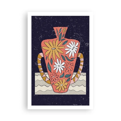 Poster - Painted Vase - 61x91 cm