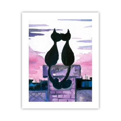Poster - Rendezvous under the Moon - 40x50 cm
