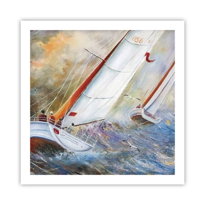 Poster - Running on the Waves - 60x60 cm