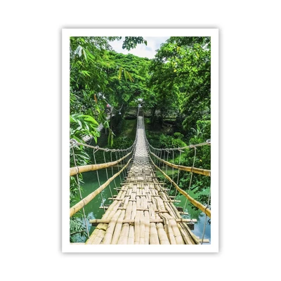 Poster - Small Bridge over the Green - 70x100 cm