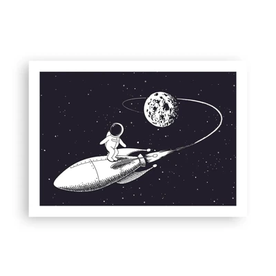 Poster - Space Surfer - 70x50 cm