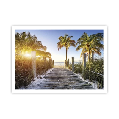 Poster - Straight to Paradise - 100x70 cm