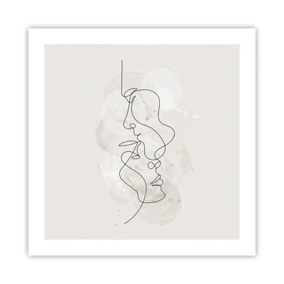 Poster - Tangled up in an Embrace - 50x50 cm