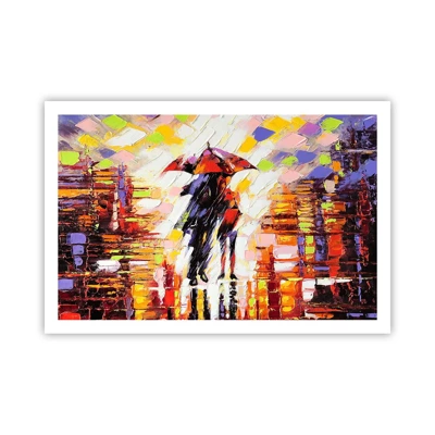 Poster - Together through Night and Rain - 91x61 cm