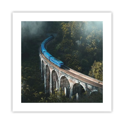 Poster - Train through Nature - 40x40 cm