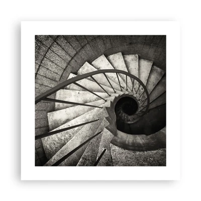 Poster - Up the Stairs and Down the Stairs - 40x40 cm