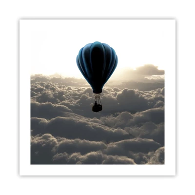 Poster - Wanderer above Clouds - 50x50 cm