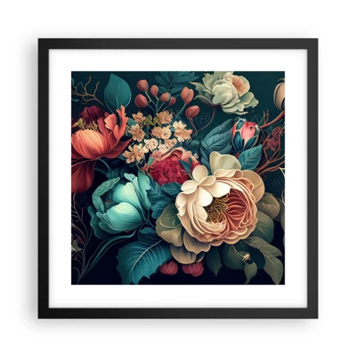 Poster in black frame - 19th Century Charm - 40x40 cm