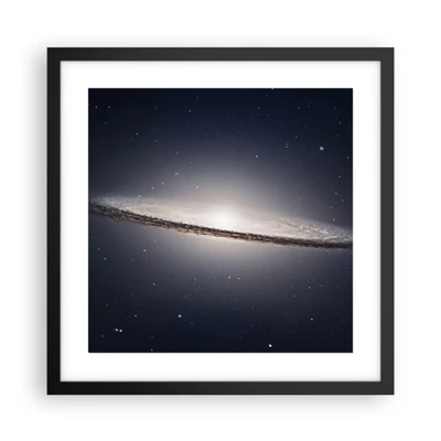 Poster in black frame - A Long Time Ago in a Distant Galaxy - 40x40 cm
