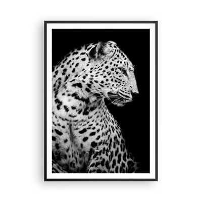 Poster in black frame - A Perfect Right Profile  - 70x100 cm