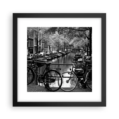 Poster in black frame - A Very Dutch View - 30x30 cm