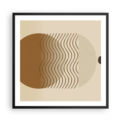 Poster in black frame - About the Origin of Geometrical Figures - 60x60 cm