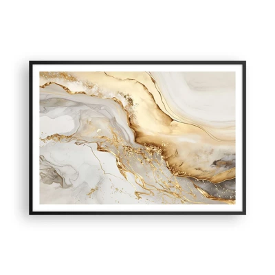 Poster in black frame - Abstract: Beauty and Good - 100x70 cm