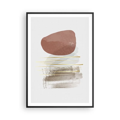 Poster in black frame - Abstract Colonnade - 70x100 cm