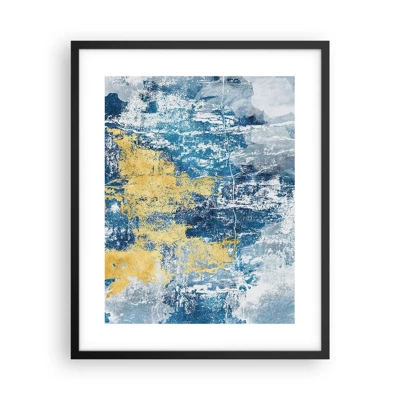 Poster in black frame - Abstract Full of Optimism - 40x50 cm