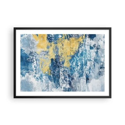 Poster in black frame - Abstract Full of Optimism - 70x50 cm