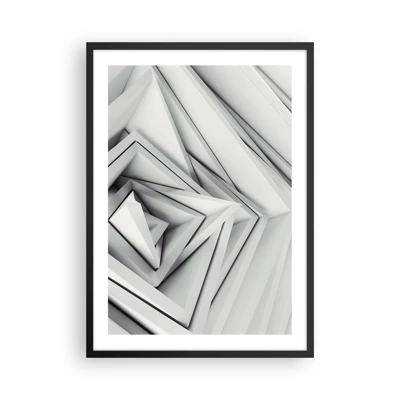 Poster in black frame - Acute Angles Budding - 50x70 cm