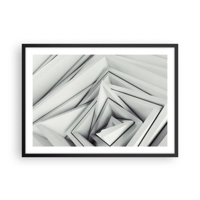 Poster in black frame - Acute Angles Budding - 70x50 cm