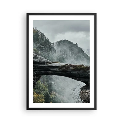 Poster in black frame - Adventure Is About to Start - 50x70 cm