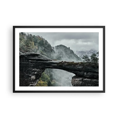 Poster in black frame - Adventure Is About to Start - 70x50 cm