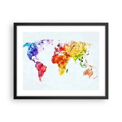 Poster in black frame - All Colours of Light - 50x40 cm