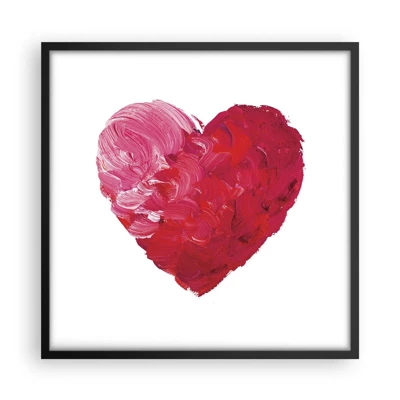 Poster in black frame - All You Need Is Love - 50x50 cm