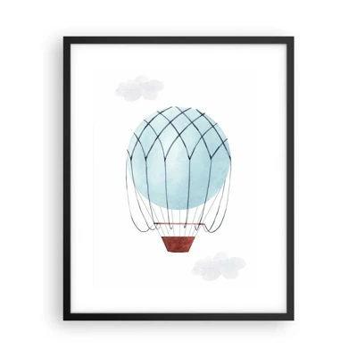 Poster in black frame - All in the Clouds - 40x50 cm