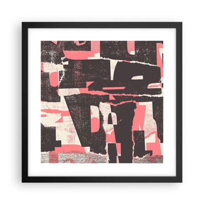 Poster in black frame - All that Chaos - 40x40 cm