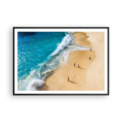 Poster in black frame - And Next the Sun, Beach… - 100x70 cm