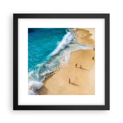 Poster in black frame - And Next the Sun, Beach… - 30x30 cm