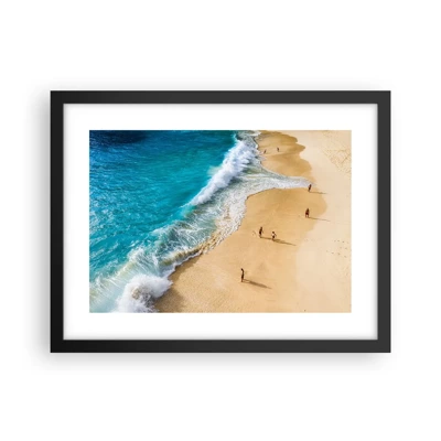 Poster in black frame - And Next the Sun, Beach… - 40x30 cm