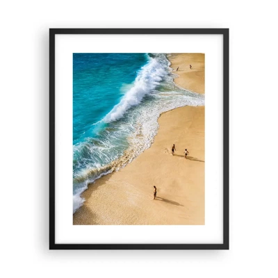 Poster in black frame - And Next the Sun, Beach… - 40x50 cm