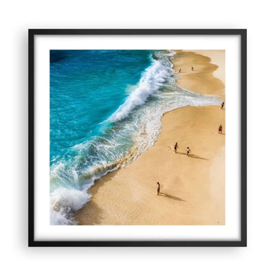 Poster in black frame - And Next the Sun, Beach… - 50x50 cm