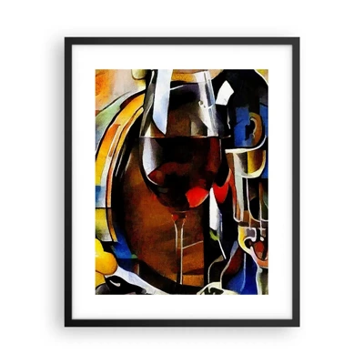 Poster in black frame - And The World Fills With Colours - 40x50 cm