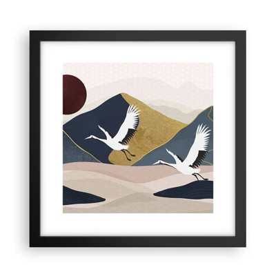 Poster in black frame - Another Day Has Flown By - 30x30 cm