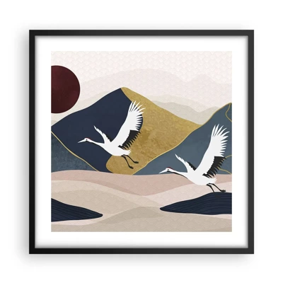 Poster in black frame - Another Day Has Flown By - 50x50 cm