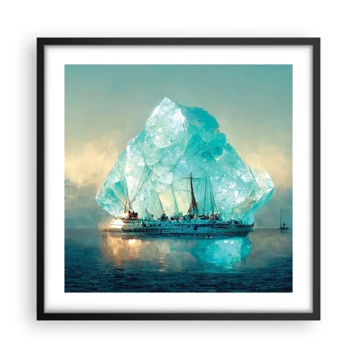 Poster in black frame - Arctic Diamond - 50x50 cm