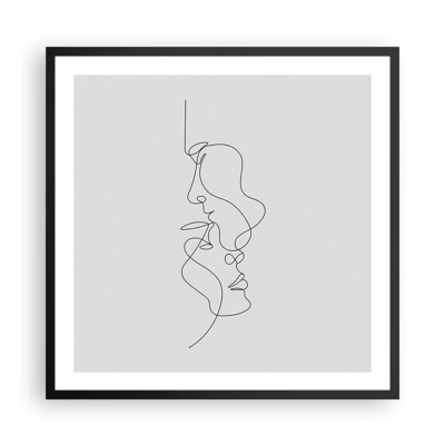 Poster in black frame - Ardour of Desires - 60x60 cm