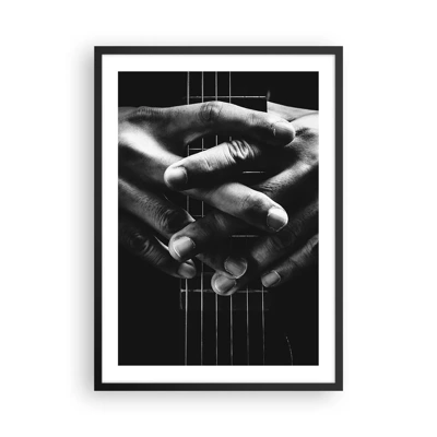 Poster in black frame - Artist's Prayer - 50x70 cm