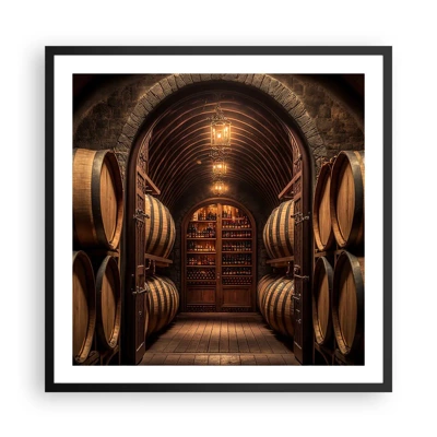 Poster in black frame - Atmospheric Cellar - 60x60 cm