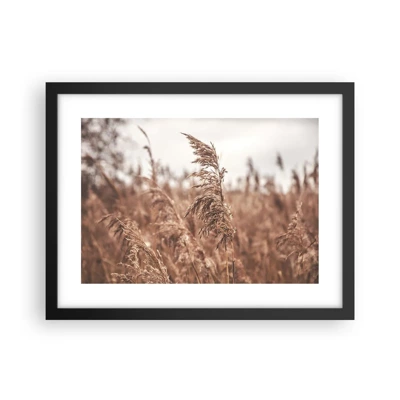 Poster in black frame - Autumn Has Arrived in the Fields - 40x30 cm