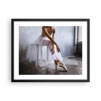 Poster in black frame - Before the Ramp Lights Are On - 50x40 cm