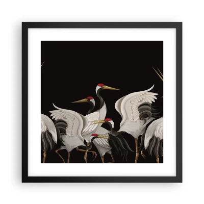 Poster in black frame - Bird Affairs - 40x40 cm