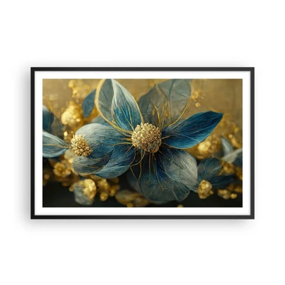 Poster in black frame - Blossoming in Gold - 91x61 cm