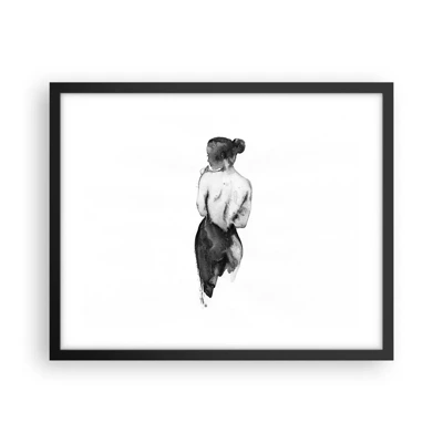 Poster in black frame - By Her Side the World Disappears - 50x40 cm